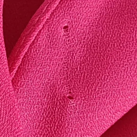 Boohoo Plus Hot Pink Sleeveless Draped Wrap Midi Dress V Neck Women's Size 20 - Picture 12 of 12